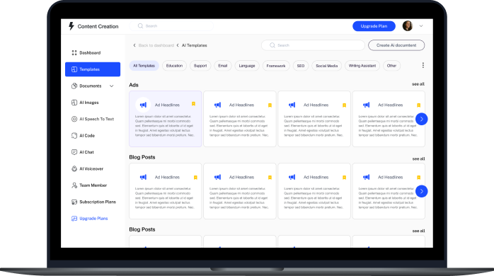 كمبيوتر محمول إنشاء كونتانت